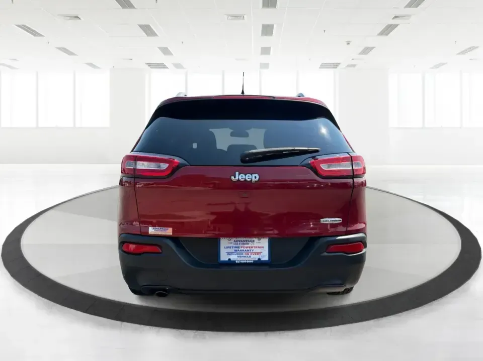 2017 Jeep Cherokee Latitude (1C4PJLCB5HW) with an 2.4L L4 DOHC 16V engine, 9-Speed Automatic transmission, located at 401 Woodman Dr, Riverside, OH, 45431, (937) 908-9800, 39.760899, -84.123421 - Need a crossover that fits real life in the Miami Valley-school drop-offs, I675 commutes, grocery runs, and the occasional weekend escape to Carillon Historical Park or a hike near the Mad River? This 2017 Jeep Cherokee Latitude FWD in Deep Cherry Red Crystal Pearlcoat is built for everyday versatil- Photo#3