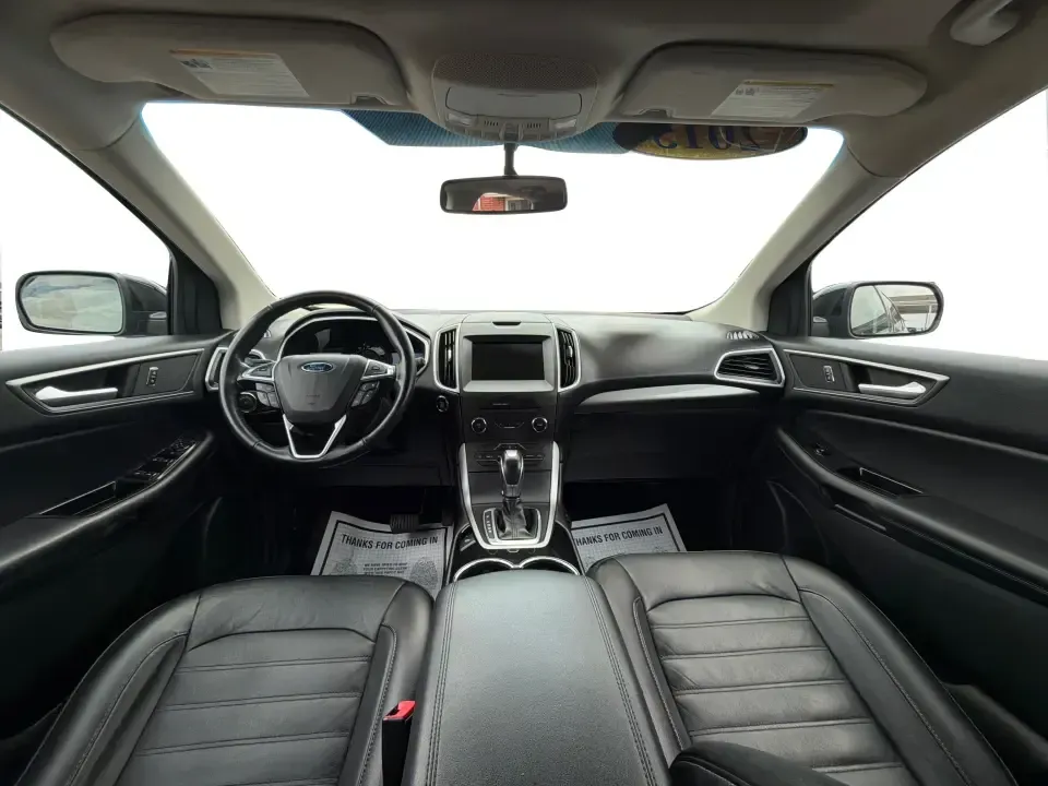 2015 Ford Edge SEL AWD (2FMTK4J92FB) with an 2.0L L4 DOHC 16V engine, 6-Speed Automatic transmission, located at 1230 East Main St, Xenia, OH, 45385, (937) 908-9800, 39.688026, -83.910172 - When your week is packed with school drop-offs, long commutes, and last-minute weekend getaways, you need an SUV that fits real life-comfortable for five, confident in Ohio weather, and ready to haul groceries, sports gear, or luggage without feeling cramped. This 2015 Ford Edge SEL AWD is a smart m- Photo#20