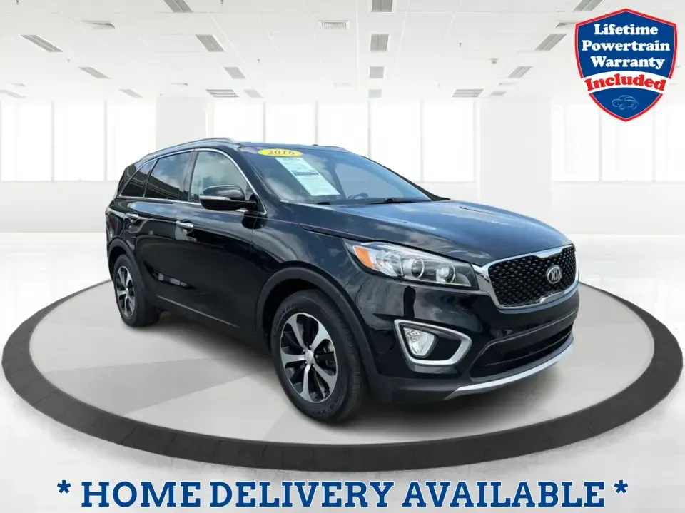 2016 Kia Sorento 3.3L EX (5XYPHDA59GG) with an 3.3L V6 DOHC 24V engine, 6-Speed Automatic transmission, located at 401 Woodman Dr, Riverside, OH, 45431, (937) 908-9800, 39.760899, -84.123421 - Need one SUV that can handle school drop-offs, a long commute down I675, and a packed weekend road trip to Carillon Historical Park or Eastwood MetroPark? This 2016 Kia Sorento EX V6 AWD is built for real life in the Miami Valley-roomy for growing families, confident in Ohio's changing weather, and- Photo#0