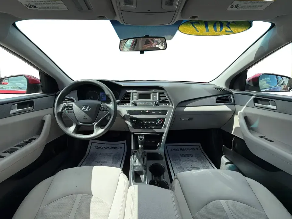 2017 Hyundai Sonata Base (5NPE24AF8HH) with an 2.4L L4 DOHC 16V engine, 7A transmission, located at 1099 N County Rd 25A, Troy, OH, 45373, (937) 908-9800, 40.057079, -84.212883 - Need a reliable, comfortable sedan for the daily drive from Troy to Dayton, school drop-offs, or quick weekend getaways to Charleston Falls Preserve? This red 2017 Hyundai Sonata Base is built for real life-easy to park downtown near the Miami County Courthouse, smooth on I75, and efficient enough f - Photo#19